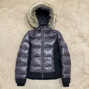 Rossignol Altipole Ski Jacket Women's Large Faux Fur Hood Snow Down $800 MSRP